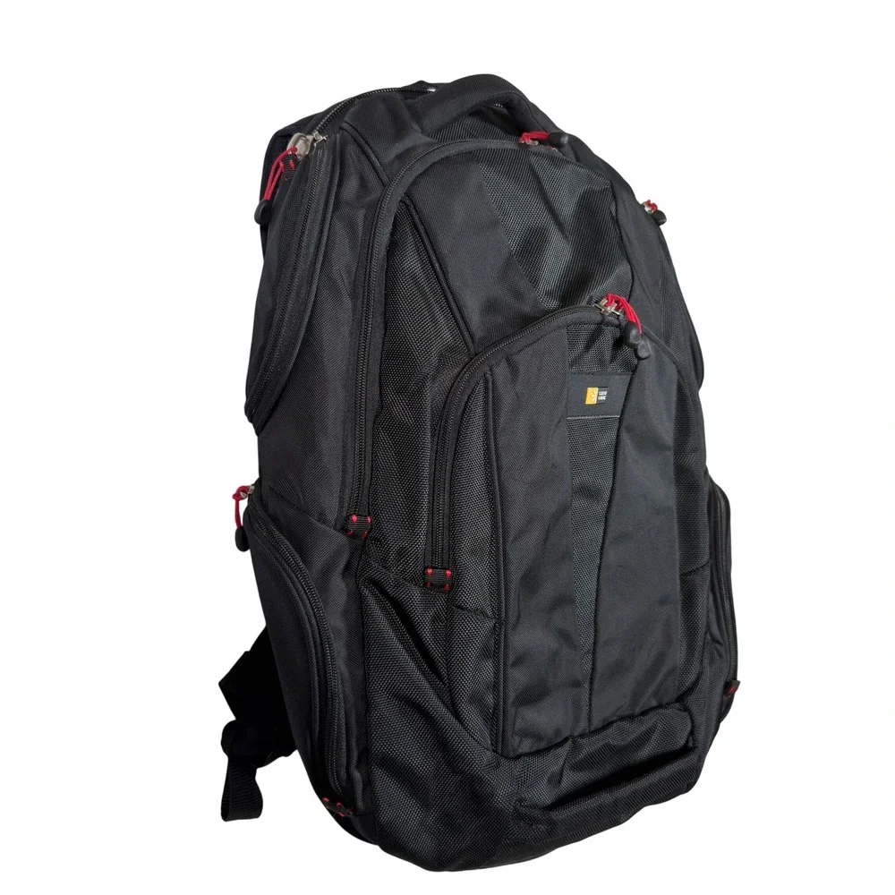 Case‎ Logic BEBP-215 Black Laptop Backpack 15.6 Tablet Travel School Organizer